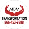 MBM Transportation logo featuring hands symbolizing care and support, with contact number 866-453-9888, representing reliable transportation services for seniors in Livonia, Michigan.
